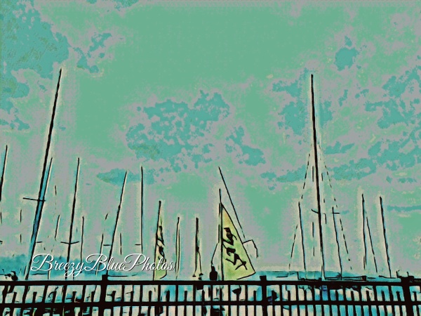 Breezy Blue Sailing - Chinelo Mora