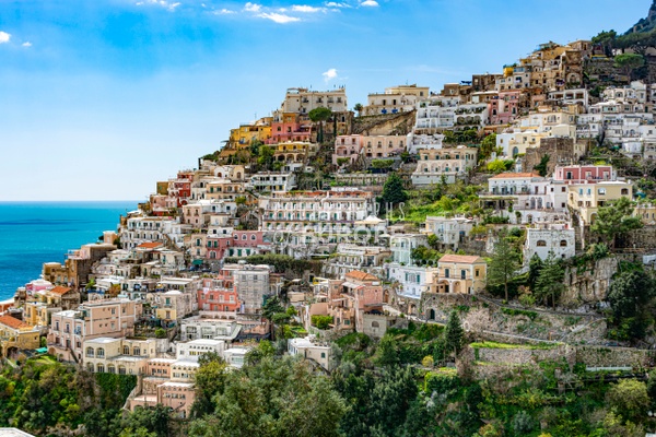 Tumbling-houses-Positano-Amalfi-Coast-Italy - Photographs of Europe 