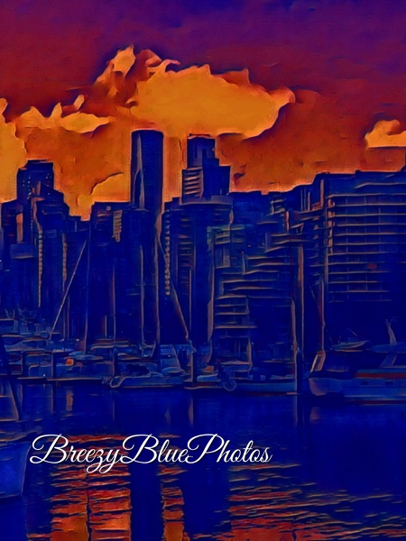 Breeay Blue Vancouver - Graphic Art - Chinelo Mora