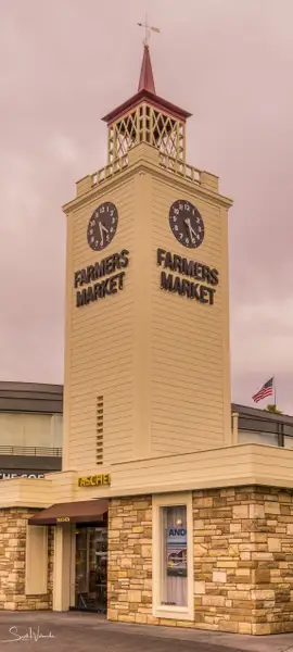 Farmers Market Clock Tower by ScottWatanabeImages