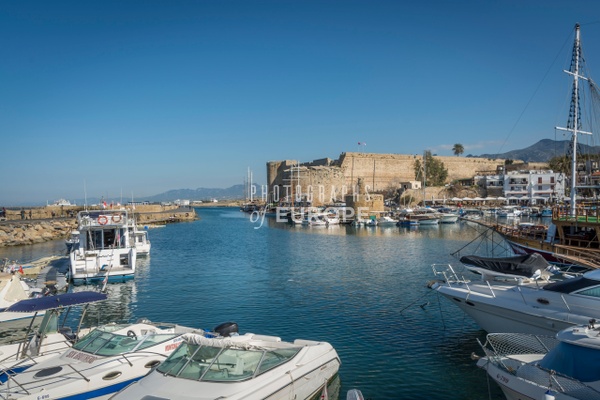 Kyrenia-harbour-and-castle-North-Cyprus - Photographs of famous buildings and places in North Cyprus. 