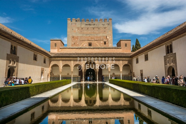 Patio-de-Comares-Alhambra-Palace-Granada-Spain - Photographs of Europe 