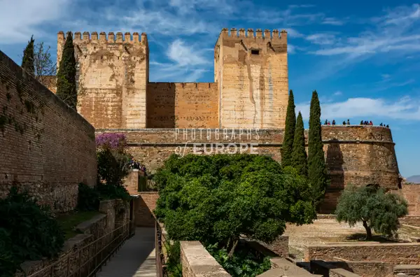 Towers-of-La-Alcazaba-Alhambra-Granada-Spain by Neil...