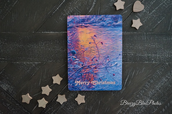 Golden Water Christmas Card - Christmas Cards - Chinelo Mora 