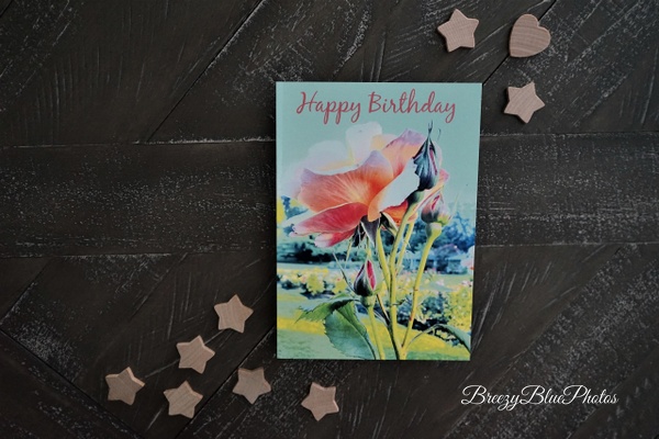 Breezy Rose Birthday Card - Chinelo Mora