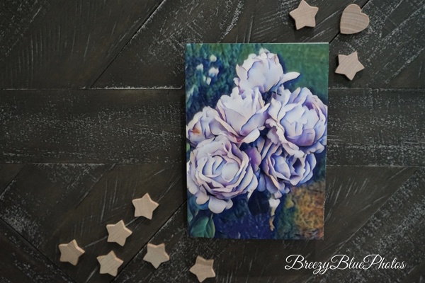 Dusty Purple Rose Greeting Card - Chinelo Mora 