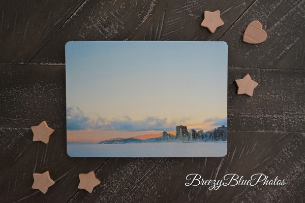 Breezy Blue North Shore Greeting Card - Coastal Water Cards - Chinelo Mora