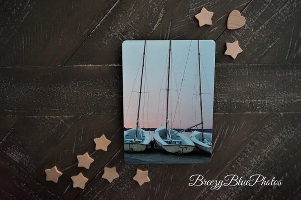 Breezy Blue Boating Greeting Card - Boating Cards - Chinelo Mora 