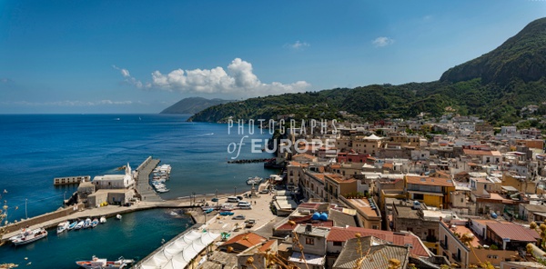 Lipari-port-and-old-town-Aeolian-Islands-Italy - Photographs of the Aeolian Islands, Italy 