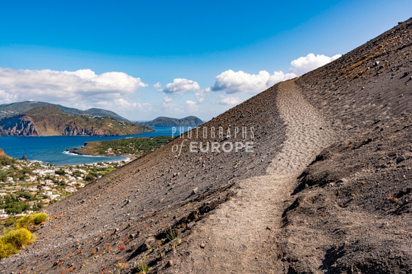 Path-to-volcano-peak-Vulcano-Aeolian-Islands-Italy - Photographs of Europe