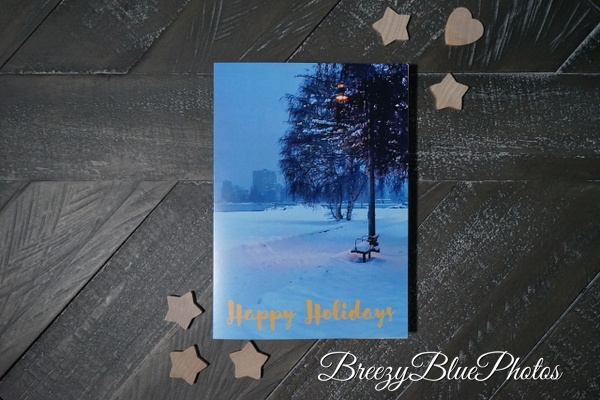 Breezy Blue Christmas Card - Christmas Cards - Chinelo Mora 