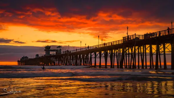 Oceanside Pier (Sunset) (2017) by ScottWatanabeImages