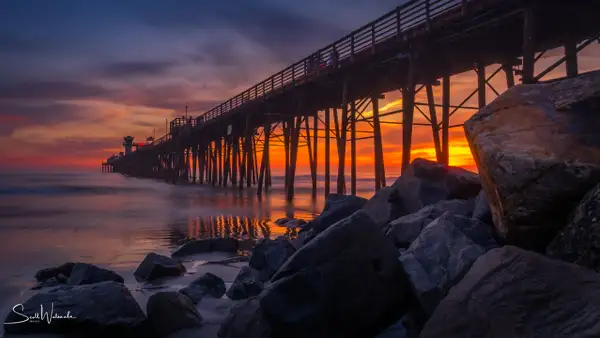 Oceanside Pier (Sunset) (2019) by ScottWatanabeImages