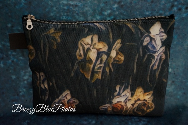 Breezy Blue Makeup Bag Lazy Daffodil -  Artistic Handbags - Breezy Blue Photos 