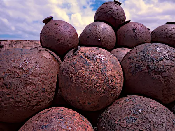 Old San Juan, El Morro - Canon Balls by MeetupPhoto