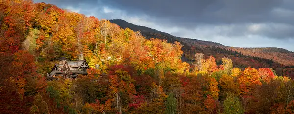 Vermont Mountain House in Autumn by Brad Balfour