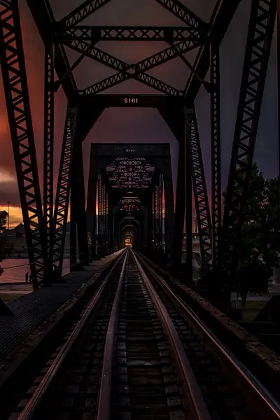 Tempe Town Lake Railroad Tracks by RawFocusPhotographyAZ