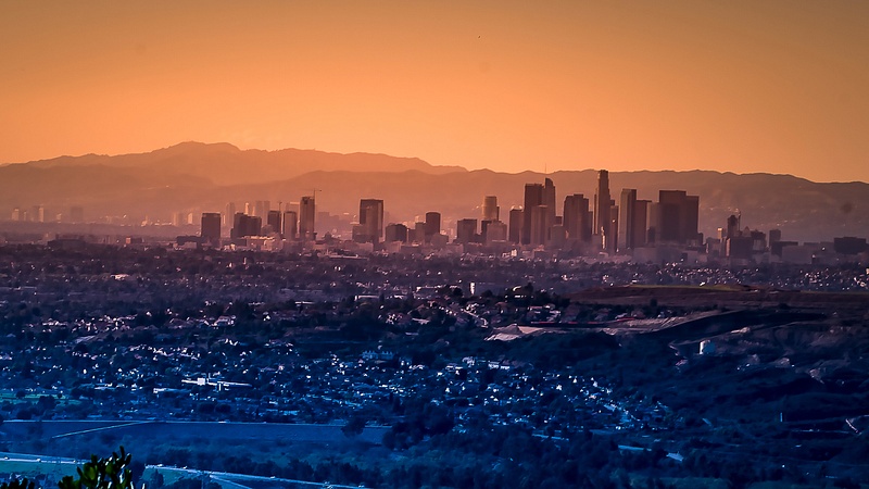 LA Sunset from Rose Hills
