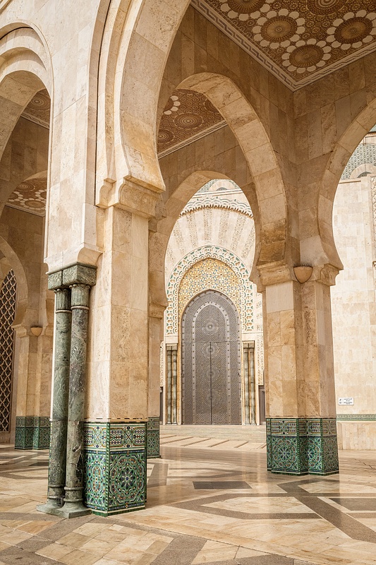 Hassan II Mosque Arches, Casablanca