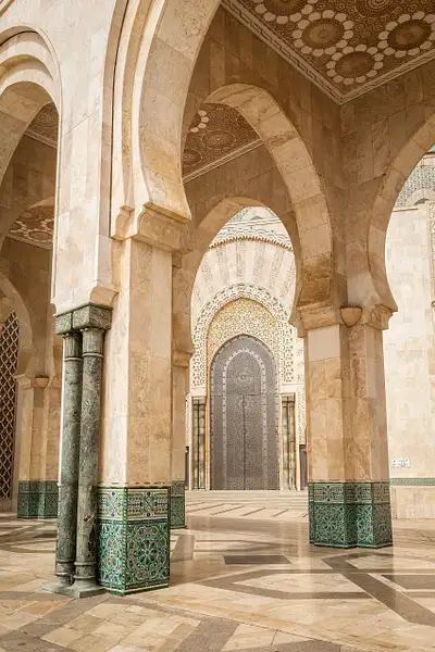 Hassan II Mosque Arches, Casablanca by VickiStephens