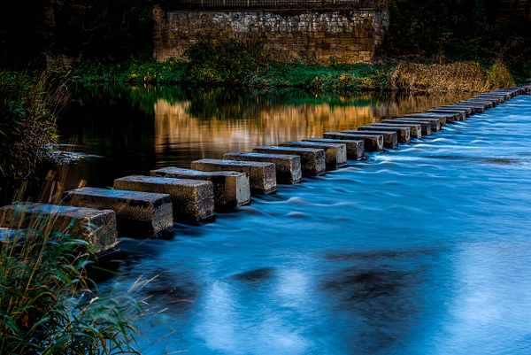 Morpeth Stepping Stones - Portfolio of miscellaneous fine art photography images of Northeast UK 