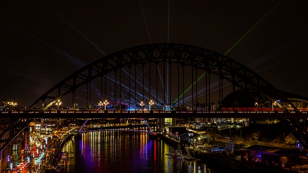 Newcastle Laser Light Show 2021 - Portfolio of miscellaneous fine art photography images of Northeast UK 