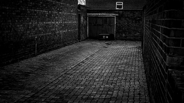 Darlington Backstreet Alley - Fine Art Photography Gallery Of Monochrome / Black and White Subjects 