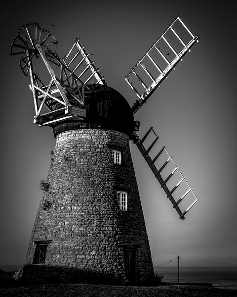 Whitburn Windmill - Fine Art Photography Gallery Of Monochrome / Black and White Subjects