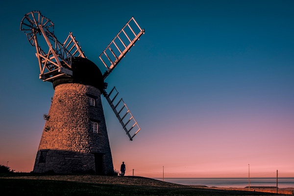 Whitburn Windmill At Sunset - ArtPhotoMe 