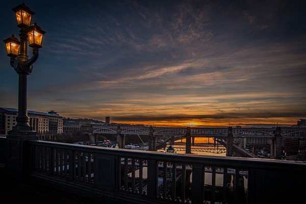 Sunset On The Tyne Bridge -  