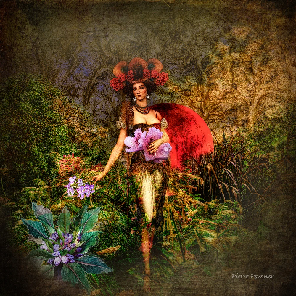 YOUNG LADY WITH MANDRAKE