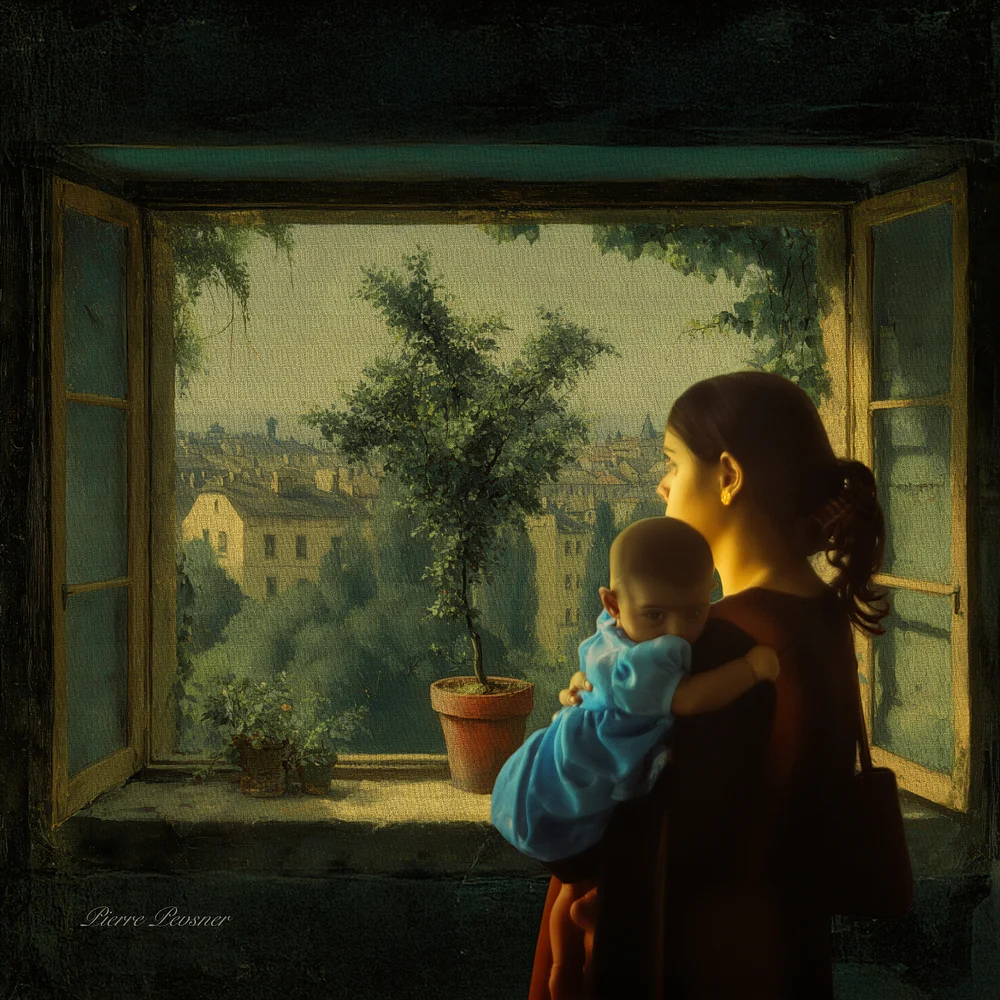 YOUNG WOMAN WITH HER CHILD 2