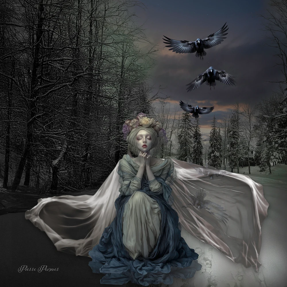 MEDITATING FAIRY QUEEN IN LAPLAND