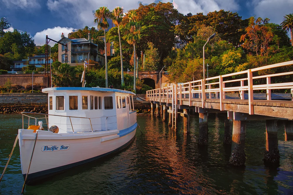 Docking at Lavender Bay, Sydney
