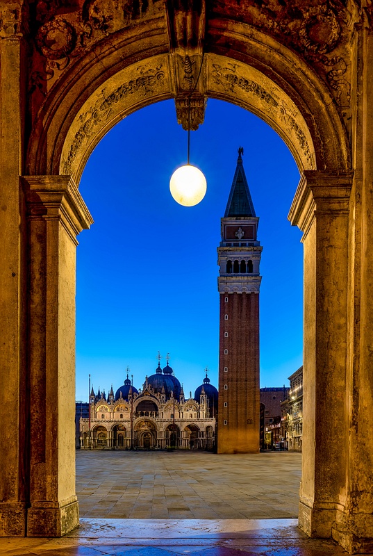 Venice's Trio of Treasures: St. Mark's Basilica, Campanile, and St. Mark's Square