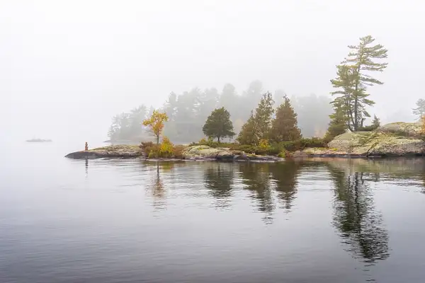 Westwards Mist, Stoney lake by jacquelynsloanesiklos