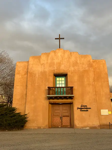 Taos Pueblo Church by Donna Elliot