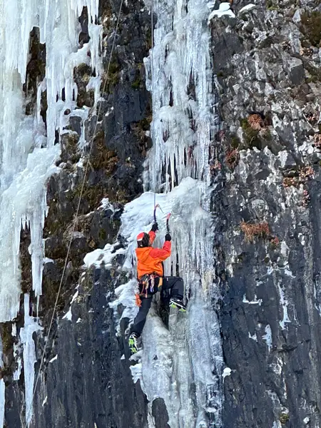 Ice Climbing by Donna Elliot