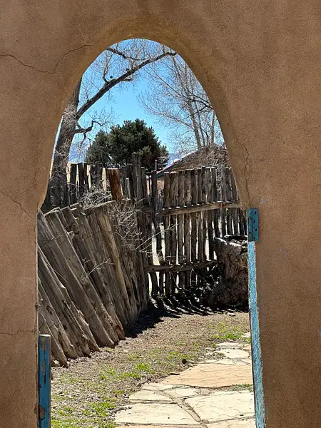 Taos Courtyard by Donna Elliot
