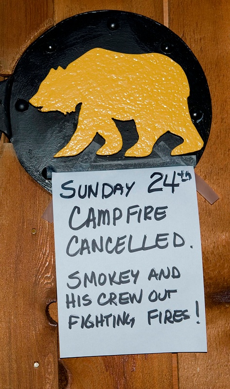Campfire cancelled