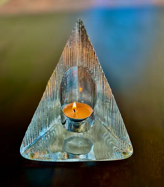 Tea Light at the Ice Hotel by Donna Elliot