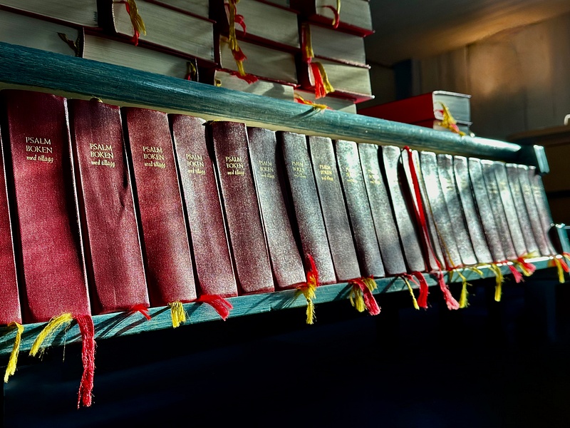 Prayer books at a Sami Church