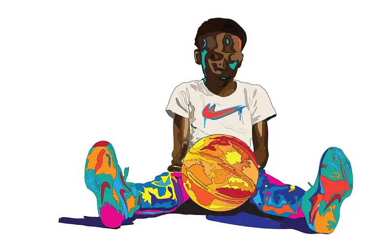Basketball boy Color