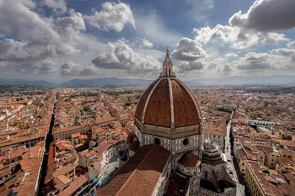 Dome of the Florence Cathedral, Italy by Ronnie James