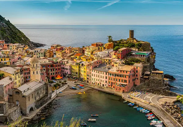 Vernazza, Cinque Terre, regarded as one of the most...