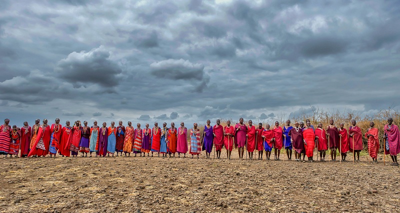 Maasai Welcoming Party, Kenya