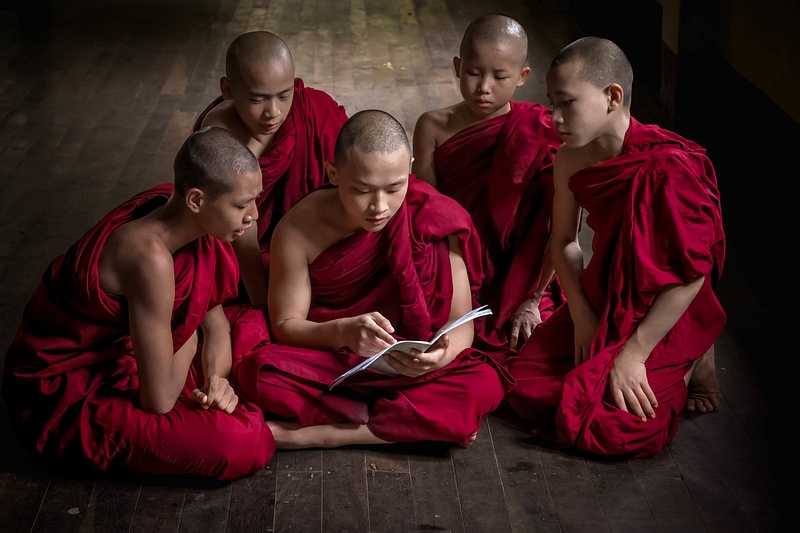 Samanera (novice monks), Myanmar