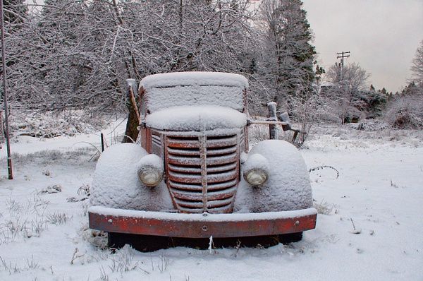 Truck in Snow, Palomar Mountain - Kelly Clark Creative 