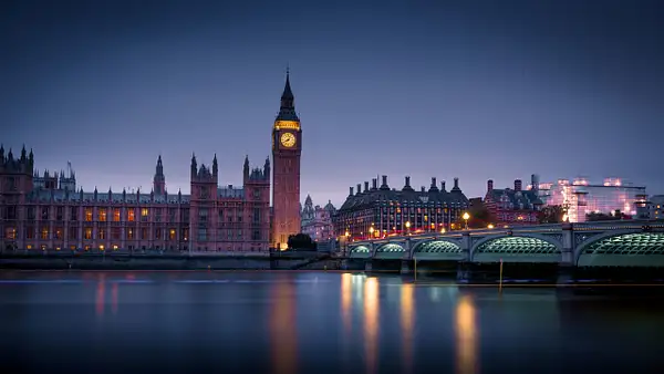 London Westminster Bridge Elizabeth Tower Big Ben by...