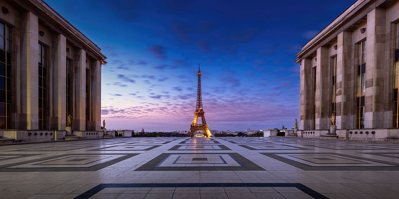 Paris-Trocadero-Pano-Sunrise